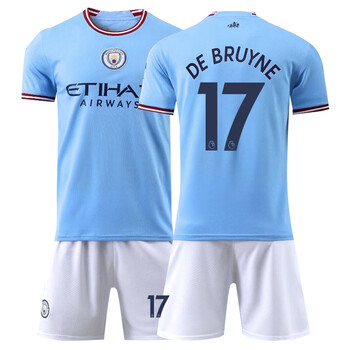 旋霸(xuanba)曼城主场哈兰德足球服德布劳内球衣足球服男训练比赛服