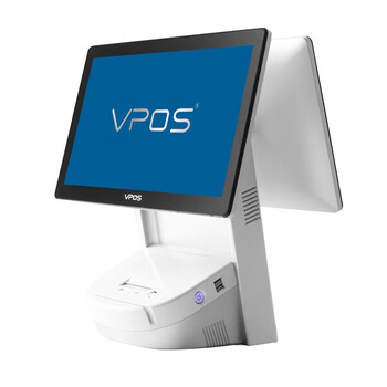 驰怡 芯蓝vpos-t12 双屏收款机 windows系统收银机 双屏收银机