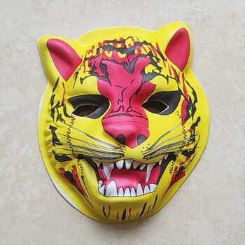 【万圣节】儿童节面具万圣节面具动物面具狮子老虎小狗白狼红狐猪猫