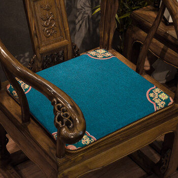 新中式圈椅坐垫中式椅垫靠垫一体餐桌太师椅圈椅茶椅子套红木沙发坐垫