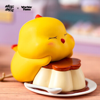 酷乐潮玩warbie窝比开心食光系列盲盒公仔网红手办摆件女孩-整盒