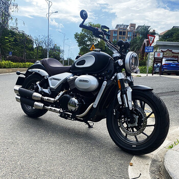 爵士捷复古巡航太子摩托车爵士捷dx250v型双缸发动机重型机车整车可