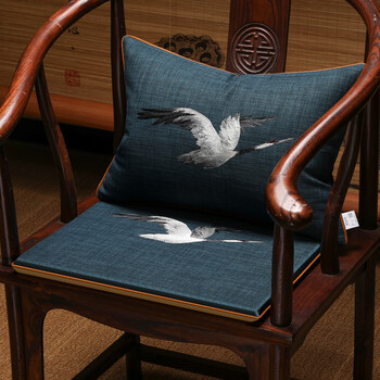 茶椅坐垫 新中式椅子坐垫红木沙发垫餐椅垫茶椅太师椅圈椅四季通用
