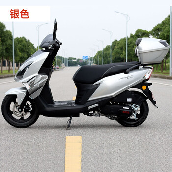 望江铃木125uy踏板车摩托车燃油车国四电喷省油整车全国可上牌 银色