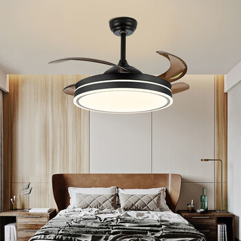 风扇吊灯 隐形吊扇灯餐厅吊灯电风扇 饭厅带灯吊扇客厅卧室电扇灯扇