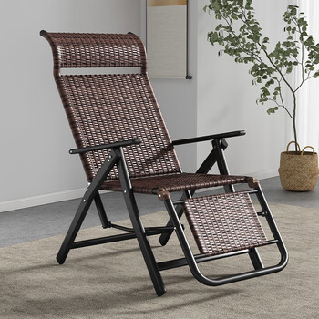 躺椅午休折叠藤椅阳台家用休闲老人专用凉椅子靠背夏天舒适可坐懒