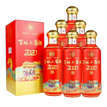 贵州茅台股份公司出品百姓小康酒53度酱香型白酒礼盒装整箱500ml6