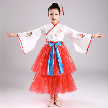 念君兮环保服装儿童时装秀国学古装汉服女衣服幼儿园六一儿童演出服