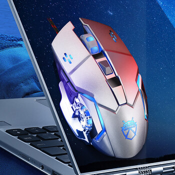 游戏主播同款有线机械游戏专用鼠标电竞办公家用宏吃鸡静音无声台式