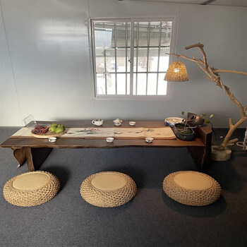 新中式茶台日式榻榻米茶桌侘寂风民宿泡茶桌椅组合仿古禅意茶几 桌1.