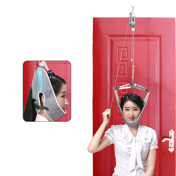脖子舒缓头部成人门悬式落枕颈部术后颈椎牵引器颈托修复颈椎牵引架