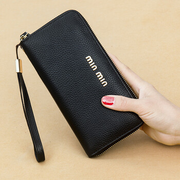 【官方旗舰新品】钱包女2019新款时尚真皮女士中长款钱包拉链包手拿包