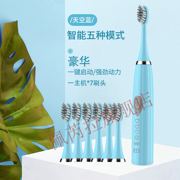 希尔顿牙刷希尔顿电动牙刷成人家用情侣细毛充电式超声波防水自动美