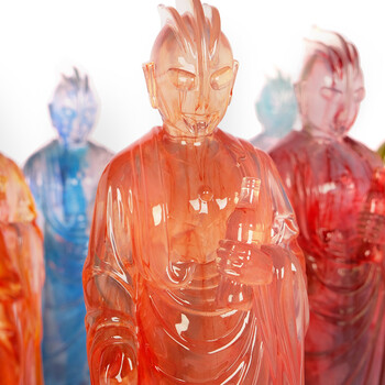 水晶琉璃奥特曼雕像潮玩退休z英雄公仔摆件手办奥特曼菩萨昂沐 10cm