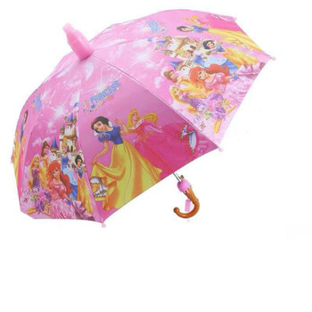 儿童雨伞女男小学生宝宝小孩幼儿园黑胶防晒晴雨两用长柄公主雨伞ci