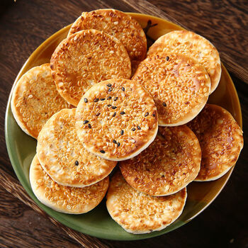 麻饼重庆特产四川芝麻饼老式传统糕点休闲零食代餐独立