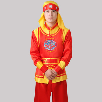 打鼓服演出服腰鼓服装舞龙服装舞狮中国风武术练功服威风锣鼓服装新款