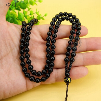 挂坠绳翡翠佛珠玉项链绳男女款 款一周长65 六字真言顶珠【图片 价格