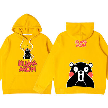 kumamon熊本熊联名卫衣男秋季儿童春秋连帽外套纯棉百搭ins潮衣服