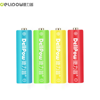 德力普（Delipow）充电电池 可充电适用于玩具\/鼠标键盘\/遥控器\/电动牙刷 彩虹款 6节5号充电电池28556076654