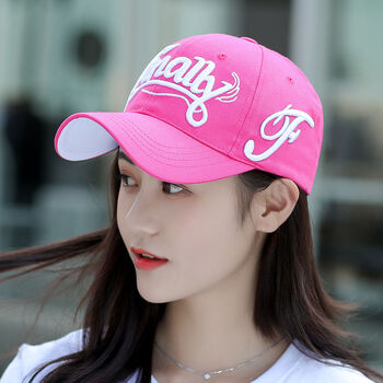高品质棒球帽女2022帽子女韩版潮休闲百搭鸭舌帽春天时尚棒球帽刺绣晒