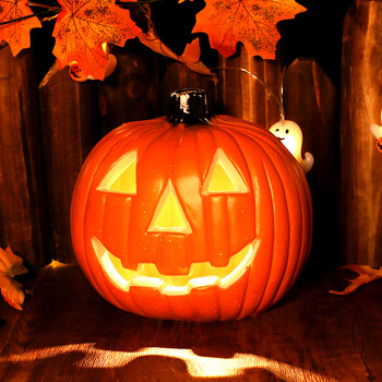 丹尼沙 万圣节南瓜灯摆件 万圣节装饰品镂空发光道具主题乐园户外场景