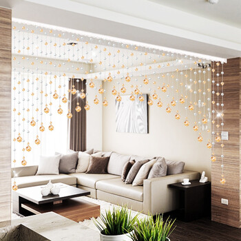 珠帘门帘 玄关门帘水晶帘隔断客厅珠帘水晶门帘隔断帘家用客厅玄关