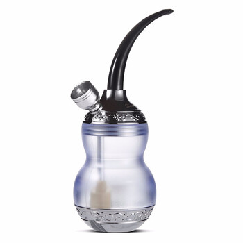 正牌zobo双重过滤双用水烟壶礼盒装ZB-532 银色