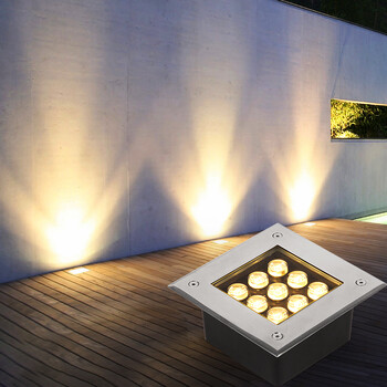 雷馨地埋灯led户外防水方形射灯埋地灯公园广场灯墙脚地灯室外嵌入式