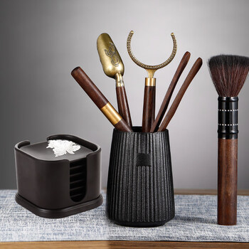 评茶用具 茶道6君子泡茶工具套装茶艺茶刀茶夹用具六君子茶具配件大全