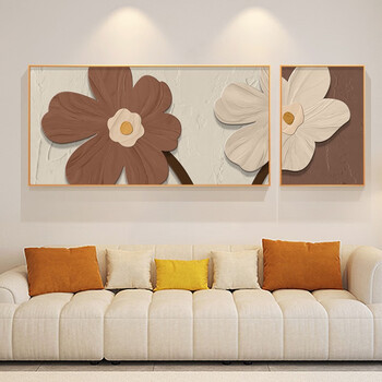 槐序客厅装饰画现代轻奢沙发背景墙挂画墙壁高档大气壁画墙画2022新款