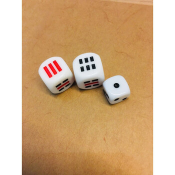 八卦骰子两枚 六点骰子 方圆图