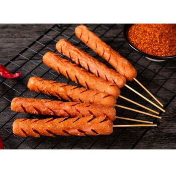 xywlkj鑫源煎烤肠烧烤淀粉肠烤面筋夜市烤串油炸韩式香辣街头麻辣商用