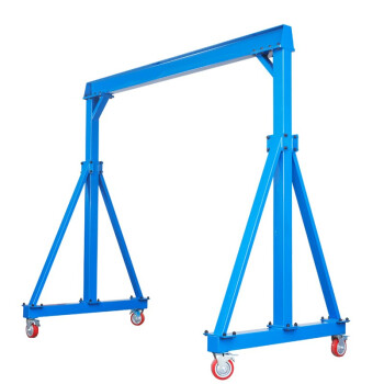 简易型起重移动升降式提升机行车天车龙门架123吨工字钢吊架1吨4米4米