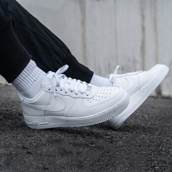 潮nike耐克af1空军一号airforce1纯白小麦男女同款男鞋板鞋女鞋休闲鞋