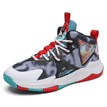 苏衿春夏季运动鞋1015岁实战初中生篮球鞋面男孩篮球鞋减定制联名款白