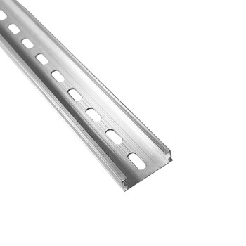 重巡铝导轨c45卡轨dz47端子排u型国标铝导轨厚度齐全th3575国标081米