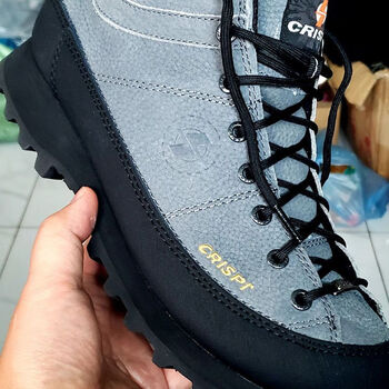 crispi经典款登山徒步鞋鼻祖徒步鞋全牛皮耐磨全地形全天候户外鞋碳灰