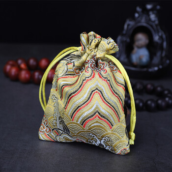 阿尤布5个装复古中国风刺绣首饰锦袋锦囊饰品袋珠宝文玩手串包装袋