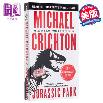 侏罗纪公园 英文原版 Jurassic Park 1 豆瓣高分 Michael Crichton