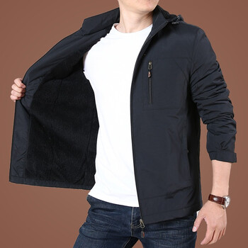 拼富鹿 外套男中年夹克男装衣服春秋季潮流男士休闲外套男中老年男装