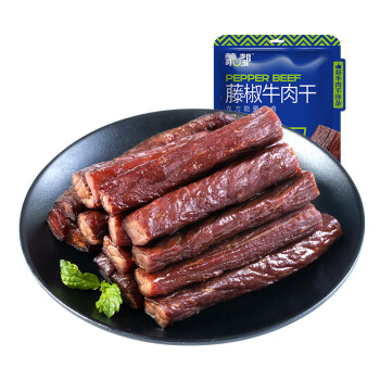 蒙都内蒙特产手撕风干牛肉干藤椒-历史价格及口感评测