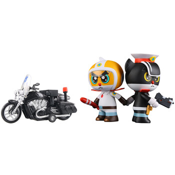 纯酷白猫班长淘公仔玩具动漫摆件玩偶儿童生日礼物 黑猫警长 白猫班长