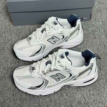 新百伦经典复古男女老爹鞋情侣学生百搭跑步鞋n字透气慢跑运动鞋白