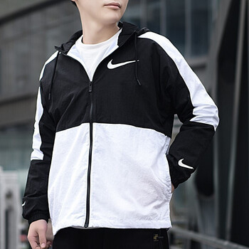 nike耐克夹克男装新款运动服跑步透气连帽梭织宽松外套上衣da0002084