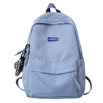 平原袋鼠书包大容量男士初中高中生时尚百搭大学生帆布双肩包休闲旅行