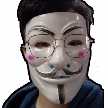 依芙裳唐僧面具万圣节学生面具孙次郎道具全脸神秘帅气抓蚊子吓人道具