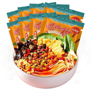 易泽鲜螺蛳粉（水煮型）加量款柳州地方特产方便粉丝 螺蛳粉8包