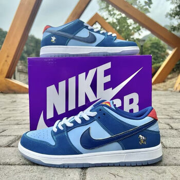 x sb dunk prm wss蓝色低帮aj男女鞋气垫鞋d 纯原dunk_sb蓝色(公司级)