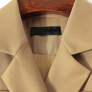 恒源祥时尚优雅气质连衣裙女2021年秋冬装新款时髦简约百搭高腰显瘦减龄连衣裙女装潮 卡其色 M